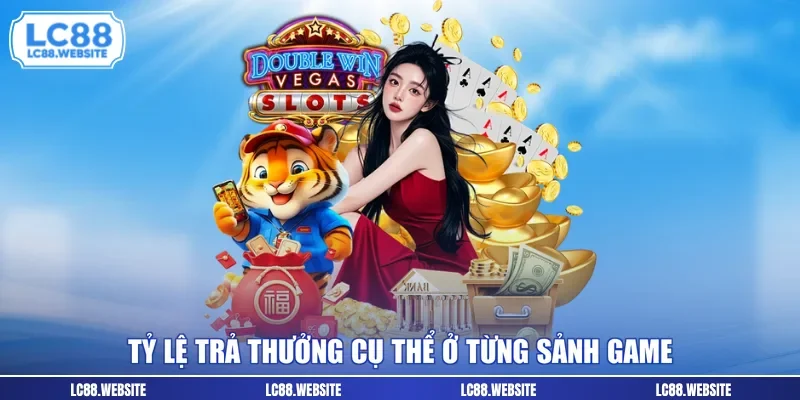 Tỷ lệ trả thưởng cụ thể ở từng sảnh game